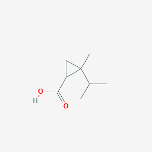 molecular formula C8H14O2 B1428147 2-甲基-2-(异丙基)环丙烷-1-羧酸 CAS No. 15899-04-4