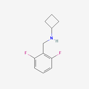 molecular formula C11H13F2N B1428151 N-[(2,6-difluorophenyl)methyl]cyclobutanamine CAS No. 1250591-12-8