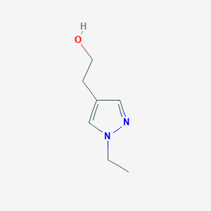 molecular formula C7H12N2O B1428152 2-(1-ethyl-1H-pyrazol-4-yl)ethan-1-ol CAS No. 1251131-12-0