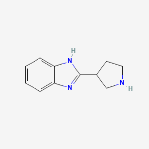 molecular formula C11H13N3 B1428157 2-(pyrrolidin-3-yl)-1H-benzo[d]imidazole CAS No. 756413-36-2