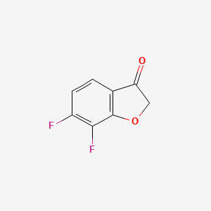 molecular formula C8H4F2O2 B1428158 6,7-Difluoro-2,3-dihydro-1-benzofuran-3-one CAS No. 1260013-24-8