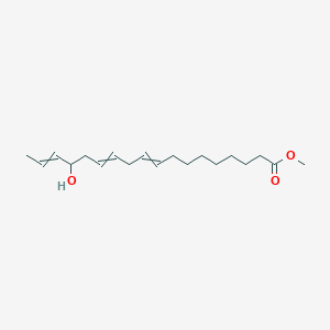 molecular formula C19H32O3 B14281613 Methyl 15-hydroxyoctadeca-9,12,16-trienoate CAS No. 138482-65-2