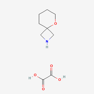 molecular formula C9H15NO5 B1428163 5-氧-2-氮杂螺[3.5]壬烷草酸盐 CAS No. 1427359-47-4