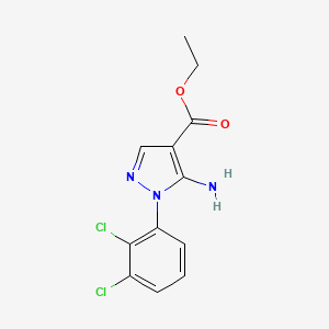 molecular formula C12H11Cl2N3O2 B1428167 Ethyl 5-amino-1-(2,3-dichlorophenyl)pyrazole-4-carboxylate CAS No. 1285132-66-2