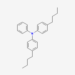 molecular formula C26H31N B14281680 4-Butyl-N-(4-butylphenyl)-N-phenylaniline CAS No. 137734-05-5