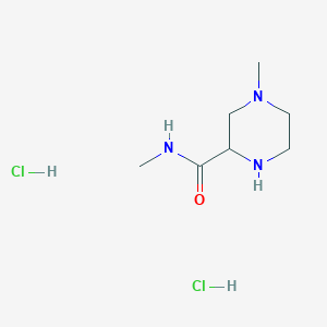 molecular formula C7H17Cl2N3O B1428171 4-Methyl-piperazine-2-carboxylic acid methylamidedihydrochloride CAS No. 1361111-56-9