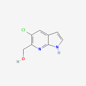 molecular formula C8H7ClN2O B1428173 (5-chloro-1H-pyrrolo[2,3-b]pyridin-6-yl)methanol CAS No. 1346446-99-8