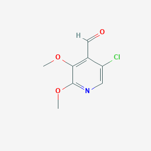 molecular formula C8H8ClNO3 B1428175 5-Chloro-2,3-dimethoxyisonicotinaldehyde CAS No. 1305324-66-6