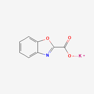 molecular formula C8H4KNO3 B1428176 Potassium 1,3-benzoxazole-2-carboxylate CAS No. 119130-94-8