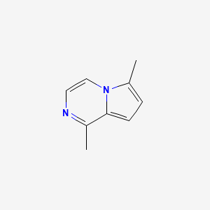 molecular formula C9H10N2 B14281869 1,6-Dimethylpyrrolo[1,2-a]pyrazine CAS No. 138350-47-7