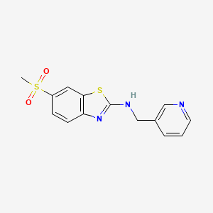 6-(methylsulfonyl)-N-(pyridin-3-ylmethyl)benzo[d]thiazol-2-amine