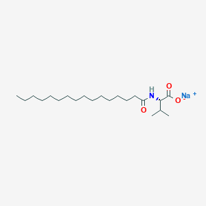 molecular formula C21H40NNaO3 B1428197 Sodium N-hexadecanoyl-L-valinate CAS No. 32190-54-8