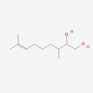 molecular formula C11H22O2 B14282001 7-Nonene-1,2-diol, 3,8-dimethyl- CAS No. 144102-21-6