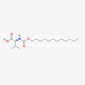 molecular formula C18H35NO4 B14282062 D-Valine, N-[(dodecyloxy)carbonyl]- CAS No. 158961-80-9