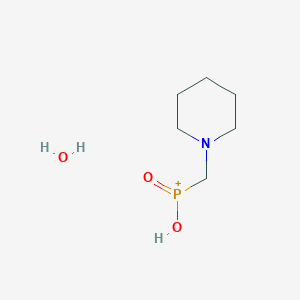 molecular formula C6H15NO3P+ B14282075 hydroxy-oxo-(piperidin-1-ylmethyl)phosphanium;hydrate CAS No. 140866-07-5