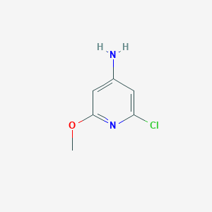 molecular formula C6H7ClN2O B1428211 2-氯-6-甲氧基吡啶-4-胺 CAS No. 1008304-85-5