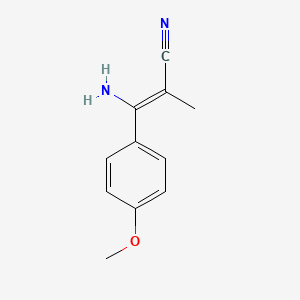 3-Amino-3-(4-methoxyphenyl)-2-methylacrylonitrile