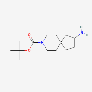 molecular formula C14H26N2O2 B1428223 tert-Butyl 2-amino-8-azaspiro[4.5]decane-8-carboxylate CAS No. 1251010-90-8