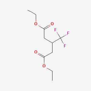 molecular formula C10H15F3O4 B14282232 Diethyl 3-(trifluoromethyl)pentanedioate CAS No. 138852-02-5