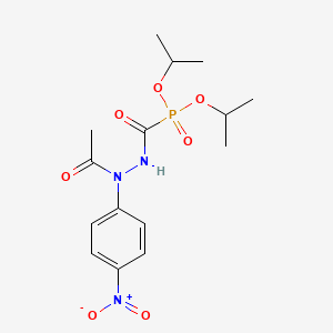 molecular formula C15H22N3O7P B14282311 N'-diisopropoxyphosphorylcarbonyl-N-(4-nitrophenyl)acetohydrazide CAS No. 132122-83-9