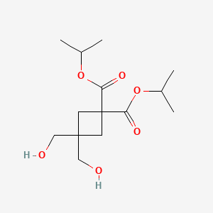 molecular formula C14H24O6 B1428232 Diisopropyl 3,3-bis(hydroxymethyl)cyclobutane-1,1-dicarboxylate CAS No. 1237542-08-3
