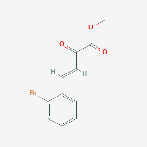 molecular formula C11H9BrO3 B1428233 methyl (3E)-4-(2-bromophenyl)-2-oxobut-3-enoate CAS No. 956476-32-7