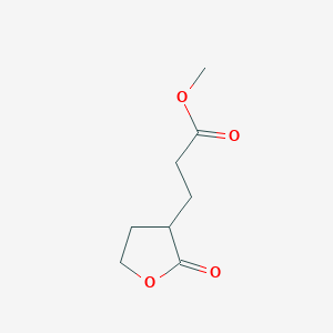 molecular formula C8H12O4 B14282338 Methyl 3-(2-oxooxolan-3-yl)propanoate CAS No. 126812-13-3