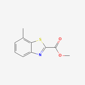 molecular formula C10H9NO2S B1428238 7-Methyl-benzothiazole-2-carboxylic acid methyl ester CAS No. 1357354-09-6