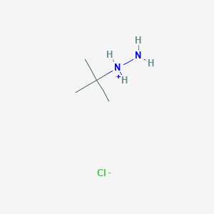 molecular formula C4H13ClN2 B142824 tert-Butylhydrazine hydrochloride CAS No. 7400-27-3