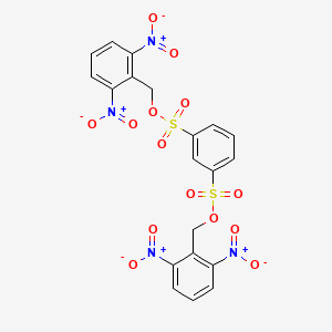 molecular formula C20H14N4O14S2 B14282427 Bis[(2,6-dinitrophenyl)methyl] benzene-1,3-disulfonate CAS No. 132898-37-4