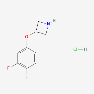 molecular formula C9H10ClF2NO B1428247 3-(3,4-Difluorophenoxy)azetidine hydrochloride CAS No. 1236862-32-0