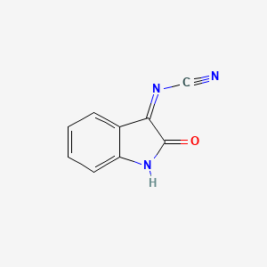molecular formula C9H5N3O B14282482 (2-Oxo-2H-indol-3-yl)cyanamide CAS No. 141857-63-8