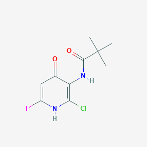 B1428251 N-(2-Chloro-4-hydroxy-6-iodopyridin-3-YL)pivalamide CAS No. 1305324-95-1