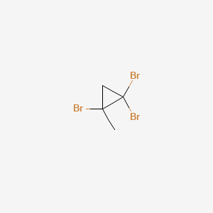 molecular formula C4H5Br3 B14282522 Cyclopropane, 1,1,2-tribromo-2-methyl- CAS No. 130894-83-6