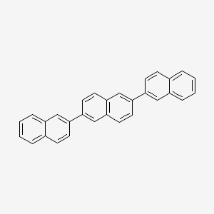 molecular formula C30H20 B14282527 2,6-dinaphthalen-2-ylnaphthalene CAS No. 121212-76-8