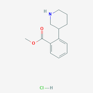 molecular formula C13H18ClNO2 B1428254 Methyl 2-(piperidin-3-yl)benzoate hydrochloride CAS No. 1203682-56-7