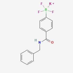 molecular formula C14H12BF3KNO B1428259 Potassium [4-(benzylamino-1-carbonyl)phenyl]trifluoroborate CAS No. 2017555-07-4