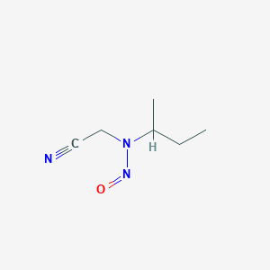 molecular formula C6H11N3O B14282622 N-Butan-2-yl-N-(cyanomethyl)nitrous amide CAS No. 141238-65-5