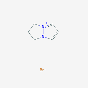 molecular formula C6H9BrN2 B1428265 2,3-二氢-1H-吡唑并[1,2-a]吡唑-4-铵溴化物 CAS No. 194608-56-5