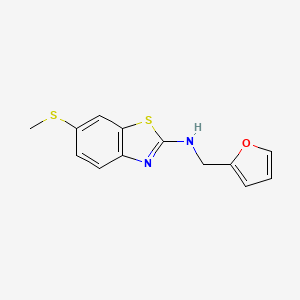 B1428267 N-(2-furylmethyl)-6-(methylthio)-1,3-benzothiazol-2-amine CAS No. 1350989-16-0