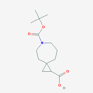 B1428269 6-(Tert-butoxycarbonyl)-6-azaspiro[2.6]nonane-1-carboxylic acid CAS No. 1373028-50-2