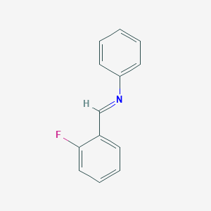 molecular formula C13H10FN B14282711 o-Fluorobenzylideneaniline 