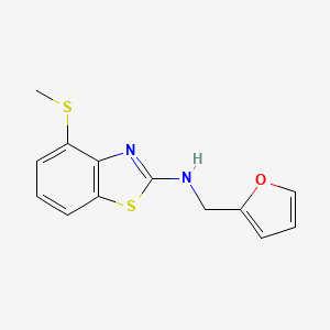 N-(2-furylmethyl)-4-(methylthio)-1,3-benzothiazol-2-amine