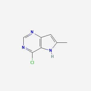 4-chloro-6-methyl-5H-pyrrolo[3,2-d]pyrimidine