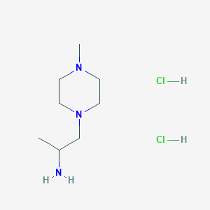 [1-Methyl-2-(4-methylpiperazin-1-yl)ethyl]amine dihydrochloride