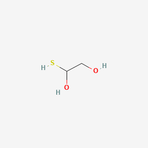 molecular formula C2H6O2S B14282957 1-Sulfanylethane-1,2-diol CAS No. 123786-30-1