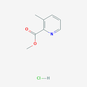 molecular formula C8H10ClNO2 B1428296 METHYL 3-METHYLPYRIDINE-2-CARBOXYLATE hydrochloride CAS No. 1373029-27-6