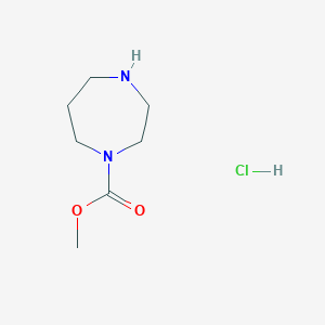 B1428302 [1,4]Diazepane-1-carboxylic acid methyl ester hydrochloride CAS No. 1350362-09-2