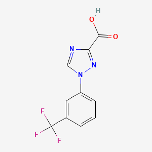 molecular formula C10H6F3N3O2 B1428305 1-(3-(trifluoromethyl)phenyl)-1H-1,2,4-triazole-3-carboxylic acid CAS No. 1245648-27-4