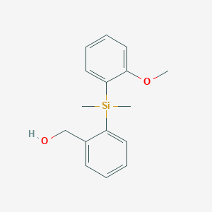 {2-[(2-Methoxyphenyl)dimethylsilyl]phenyl}methanol
